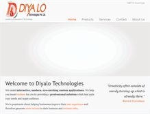 Tablet Screenshot of diyalotech.com